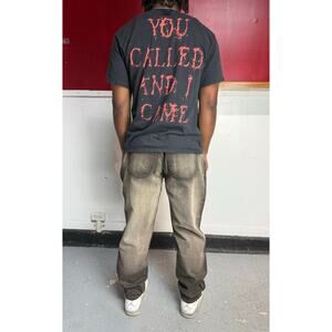 y2k brown fade baggy jeans